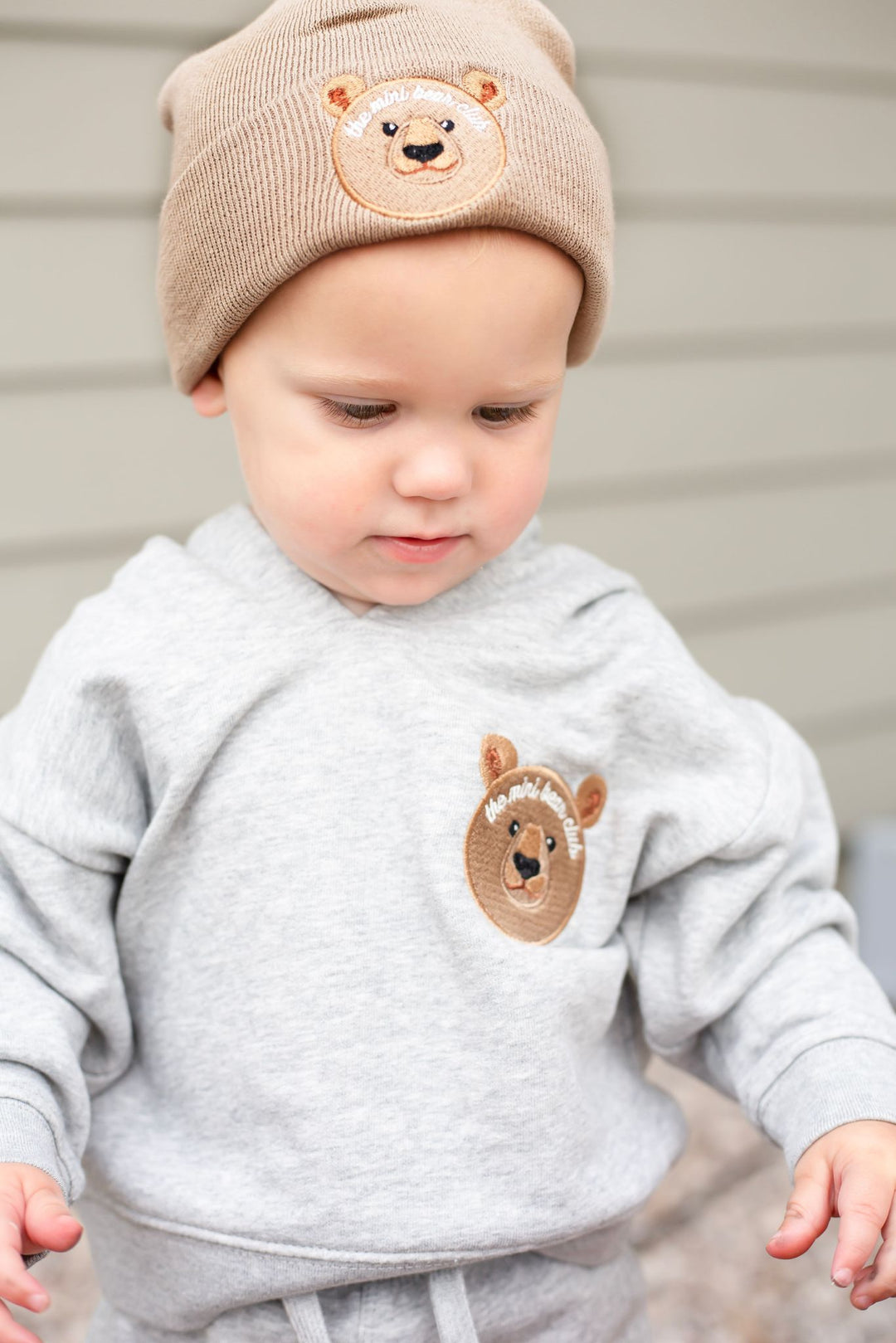 Bear Infant Beanie - embroidered