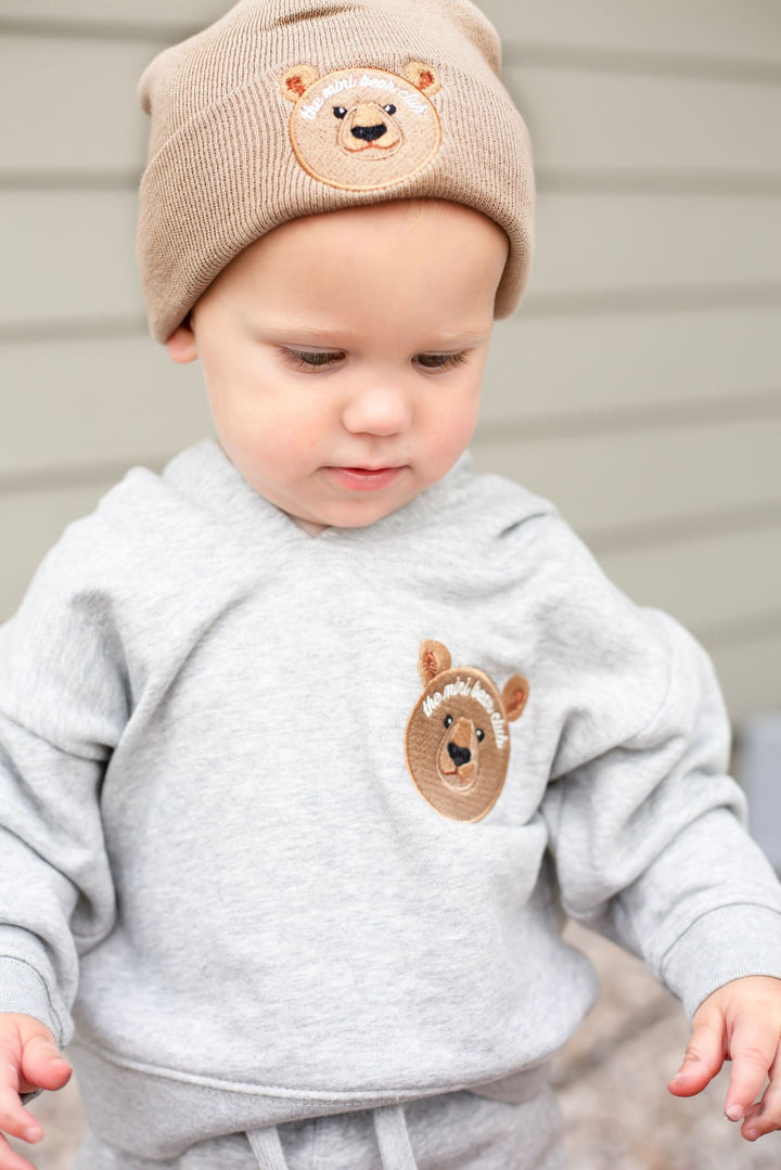 Bear Infant Beanie - embroidered