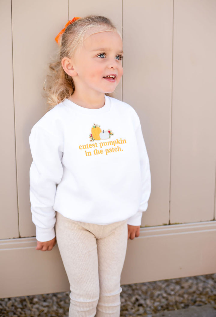 Cutest Pumpkin Sweatshirt - Embroidered