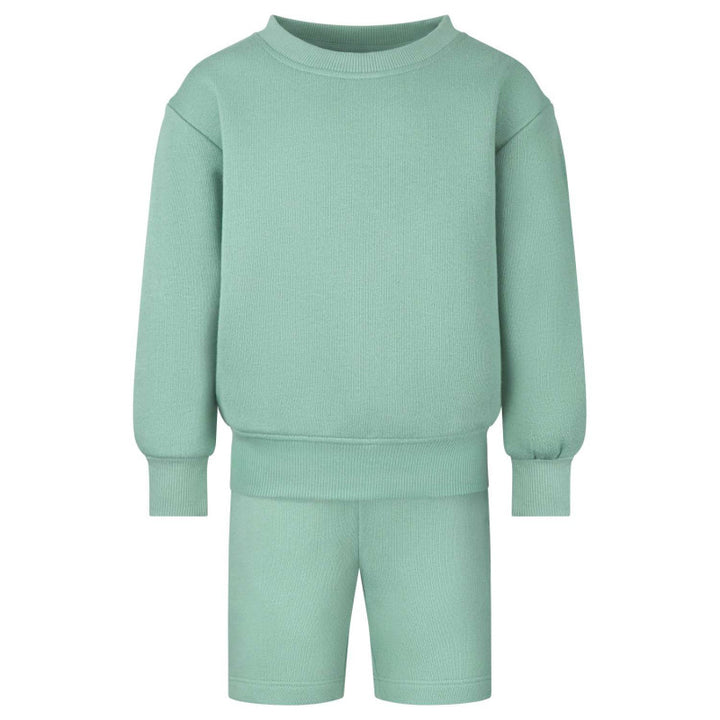 Sweatshirt & Short Set - Embroidered