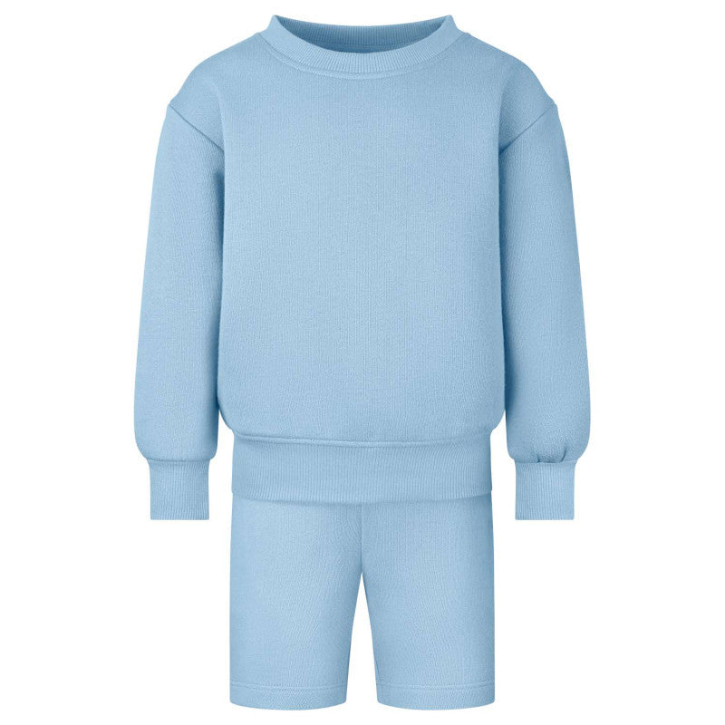 Sweatshirt & Short Set - Embroidered