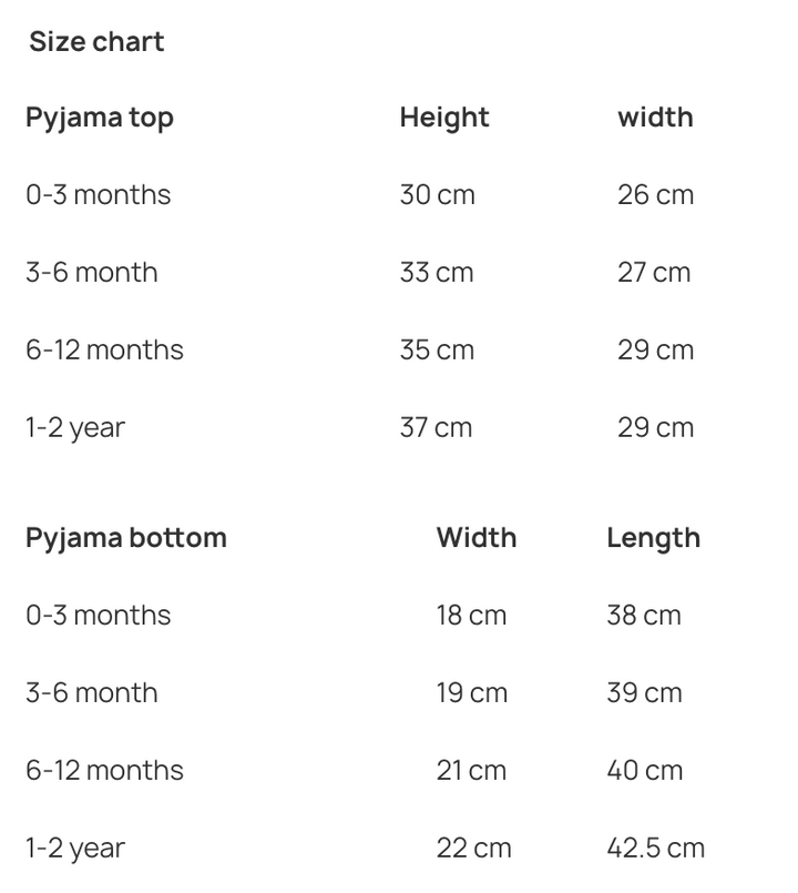 Birthday Pyjama Set - two side print