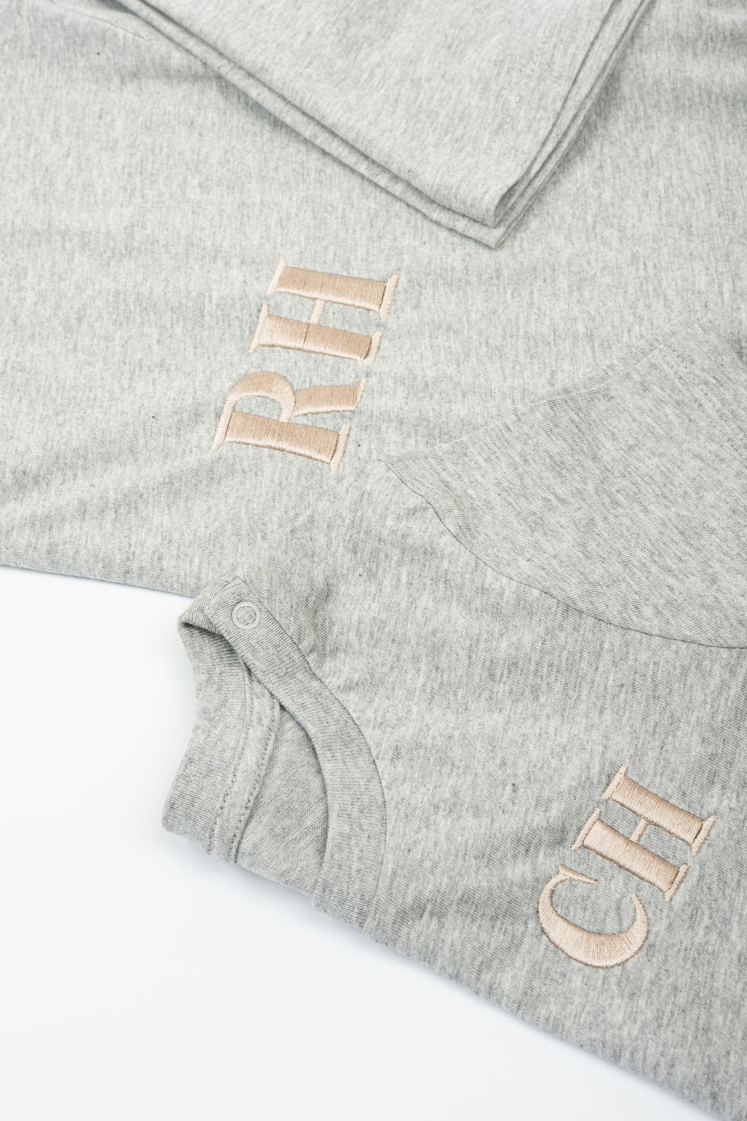 Child initial T-shirt - embroidered