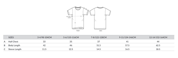 Child initial T-shirt - embroidered