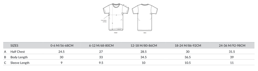 Child initial T-shirt - embroidered