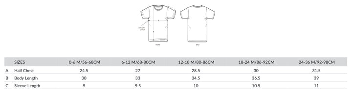 Child initial T-shirt - embroidered