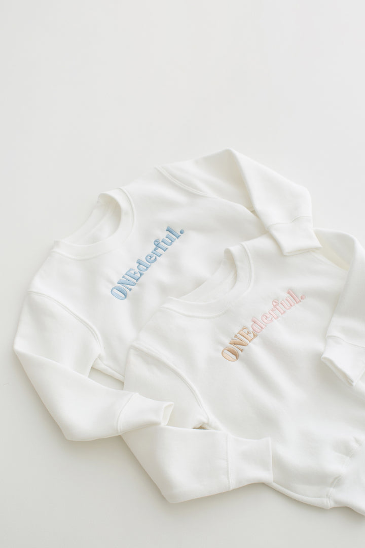 Onederful Birthday Sweatshirt - Embroidery