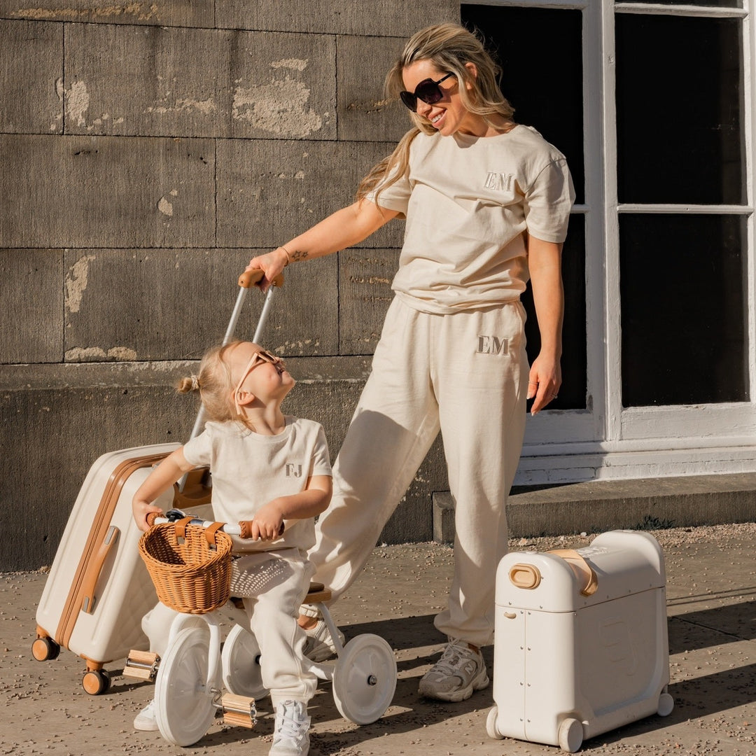 Child initial T-shirt - embroidered