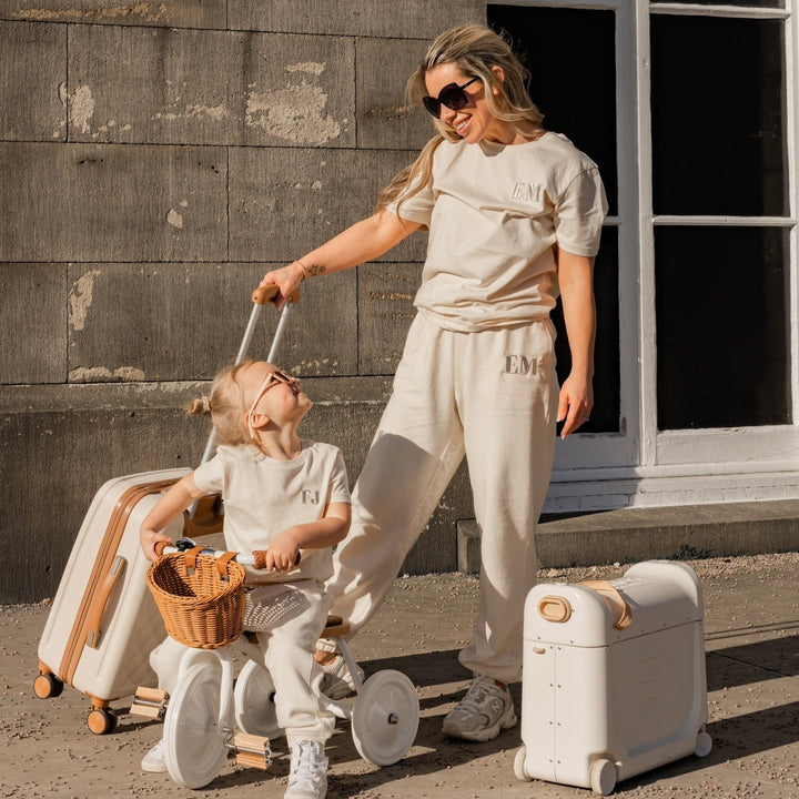 Child initial T-shirt - embroidered