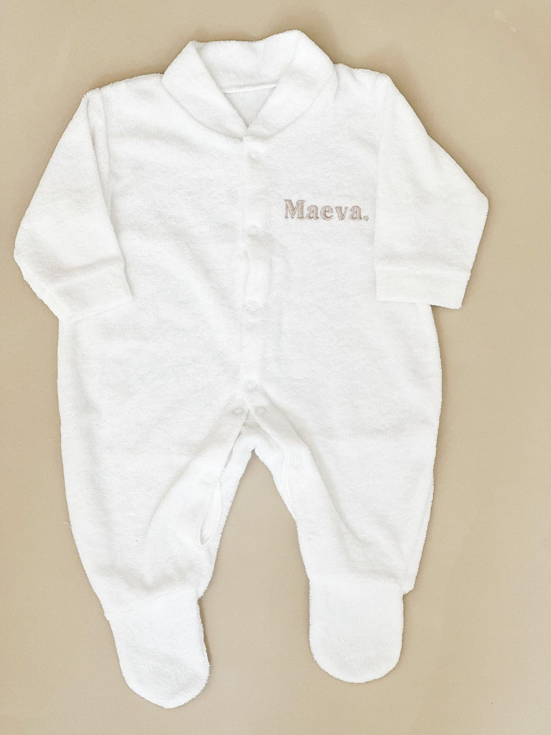 Name Popper Towelling Romper