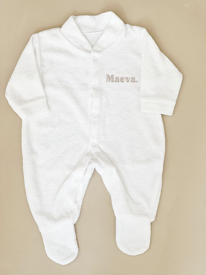 Name Popper Towelling Romper