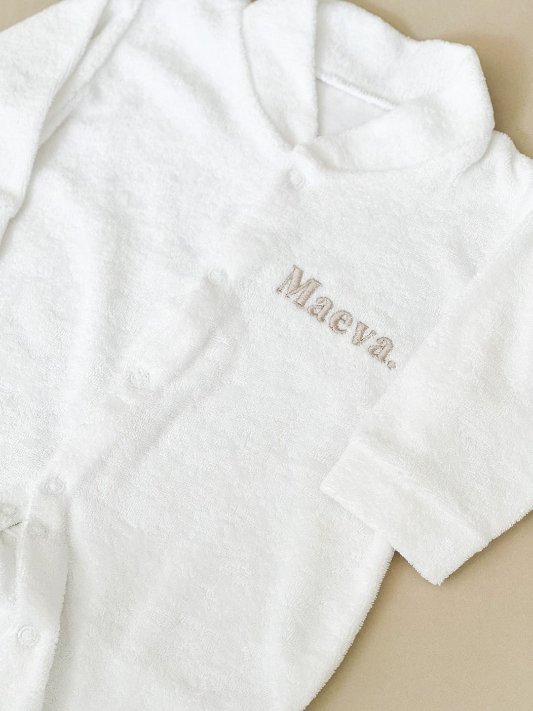 Name Popper Towelling Romper