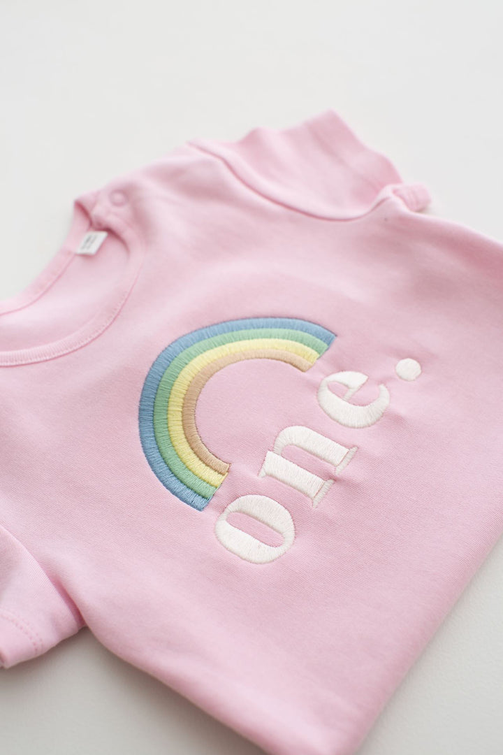 Birthday Rainbow Signature Baby Bodysuit