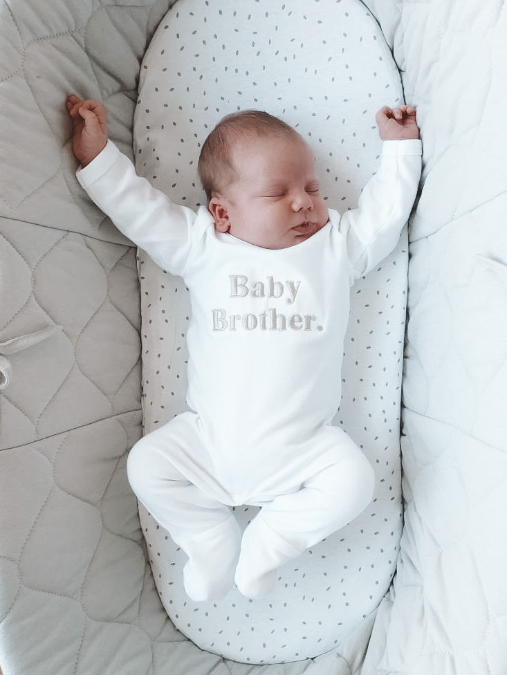 Baby Sibling Rompersuit - Embroidered