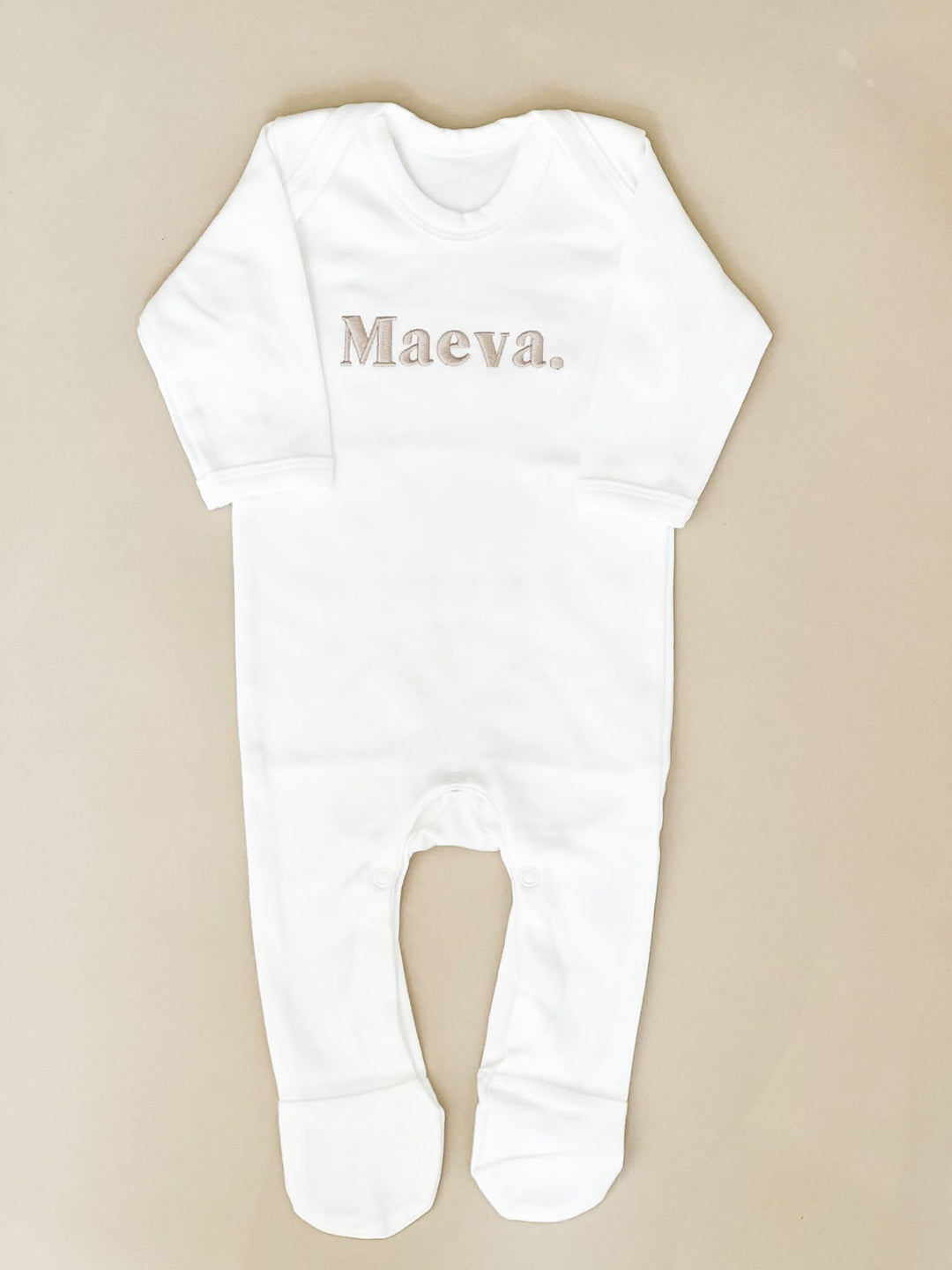 Baby Name Rompersuit - Embroidered