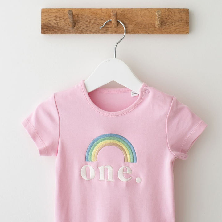 Birthday Rainbow Signature Baby Bodysuit