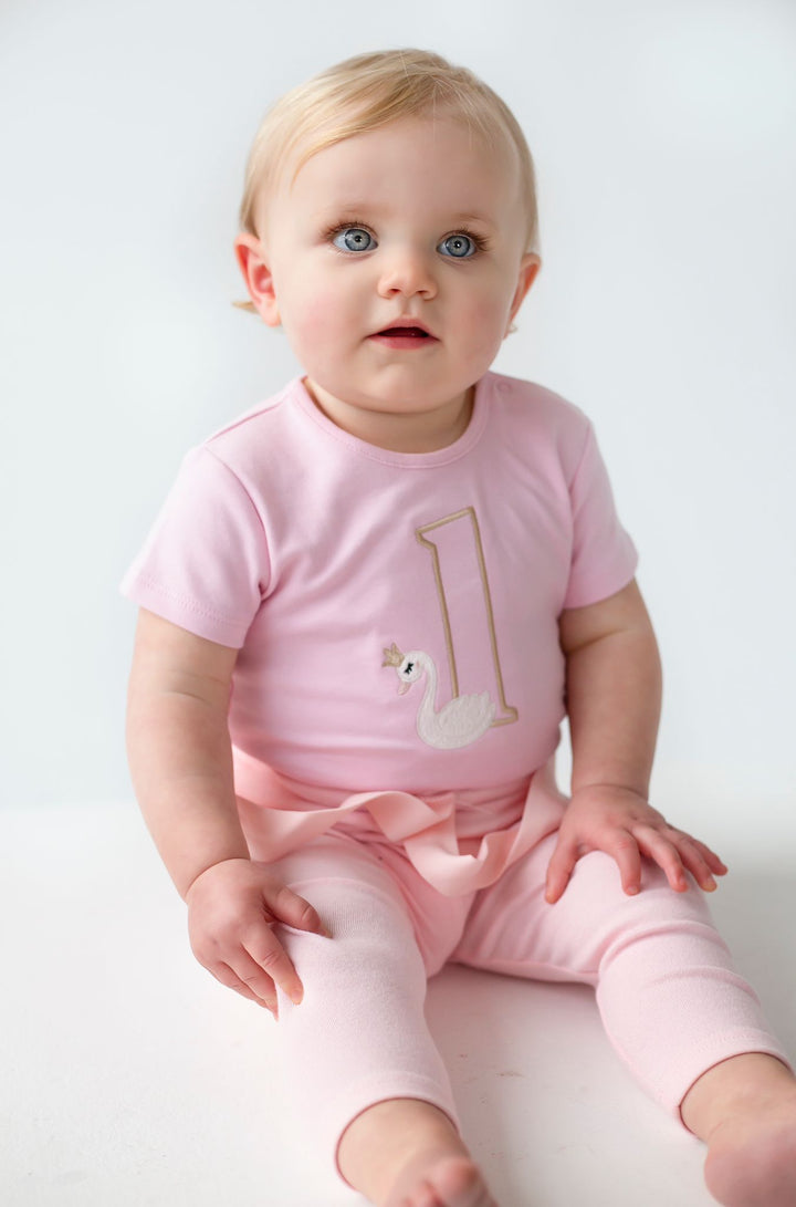Birthday Swan Signature Baby Bodysuit