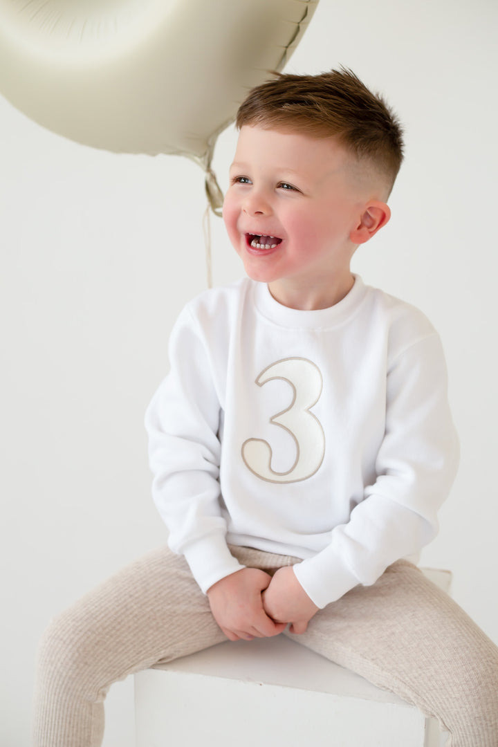 Number Birthday Classic Sweatshirt - Embroidery