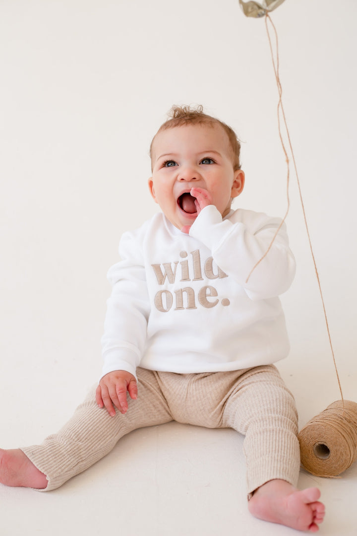 Wild One Birthday Sweatshirt - Embroidery