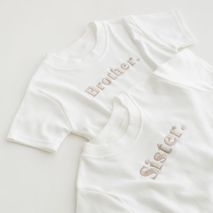 Sibling Tshirt Classic - Embroidered