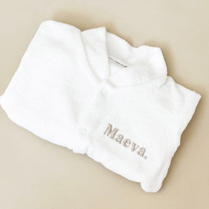 Name Popper Towelling Romper
