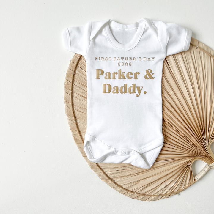 First Father's Day Babygrow