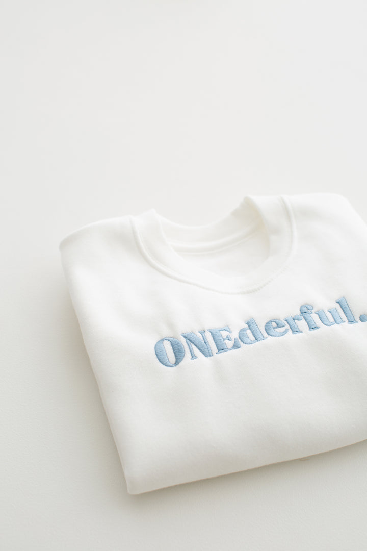 Onederful Birthday Sweatshirt - Embroidery