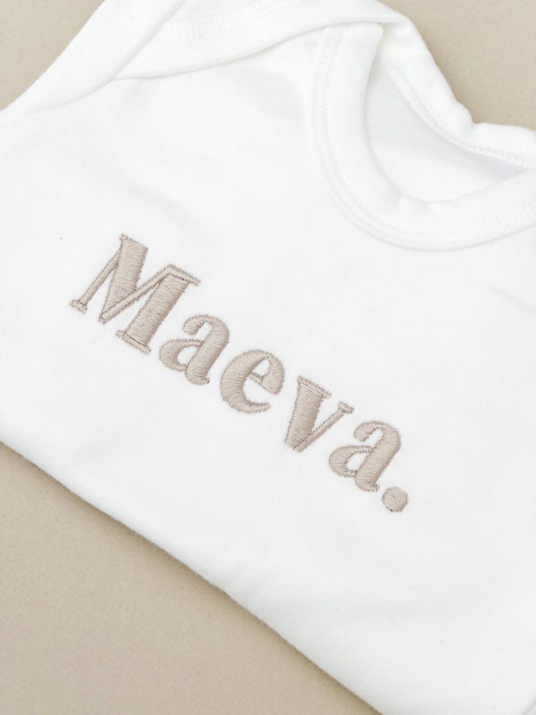 Baby Name Rompersuit - Embroidered