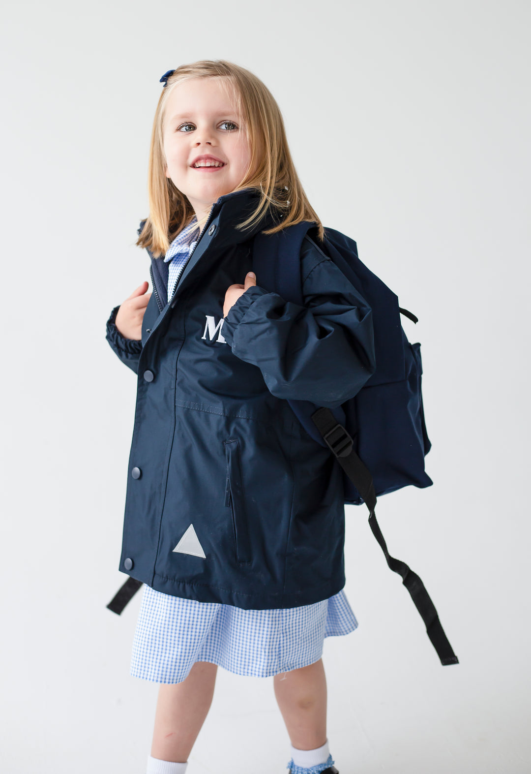 Fleece lined Coat - Embroidered