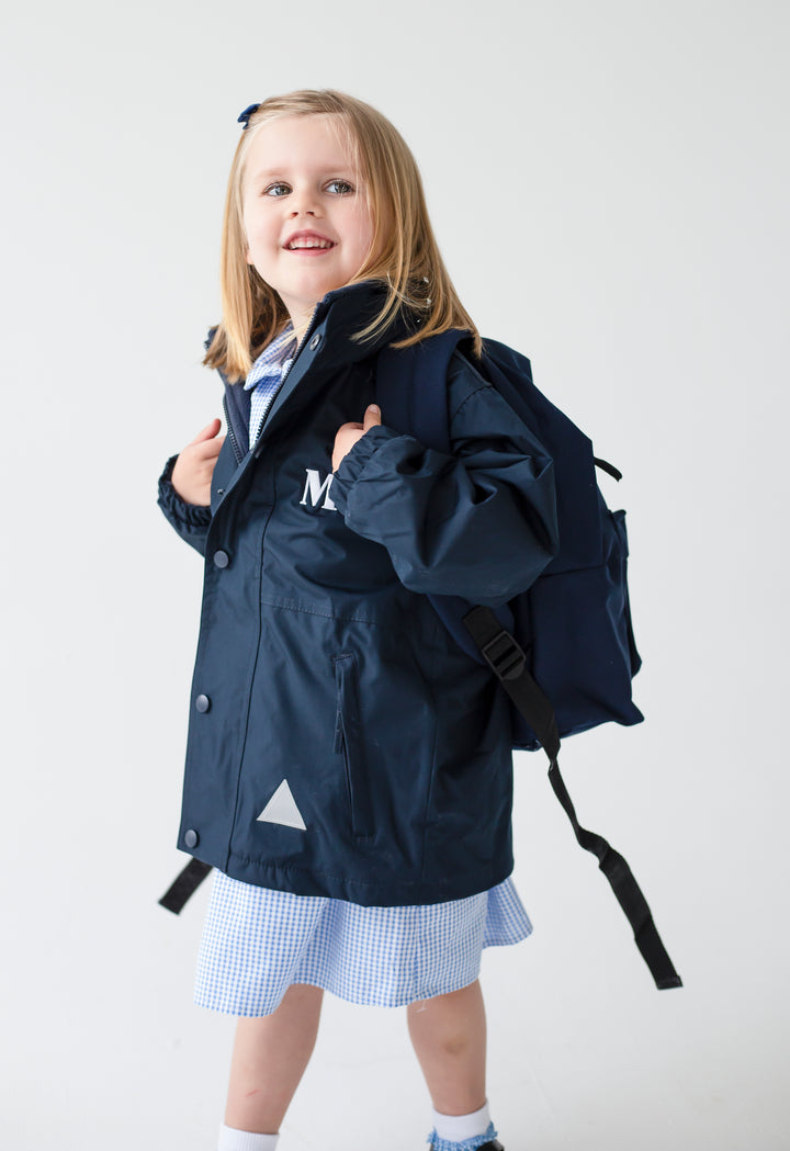 Fleece lined Coat - Embroidered