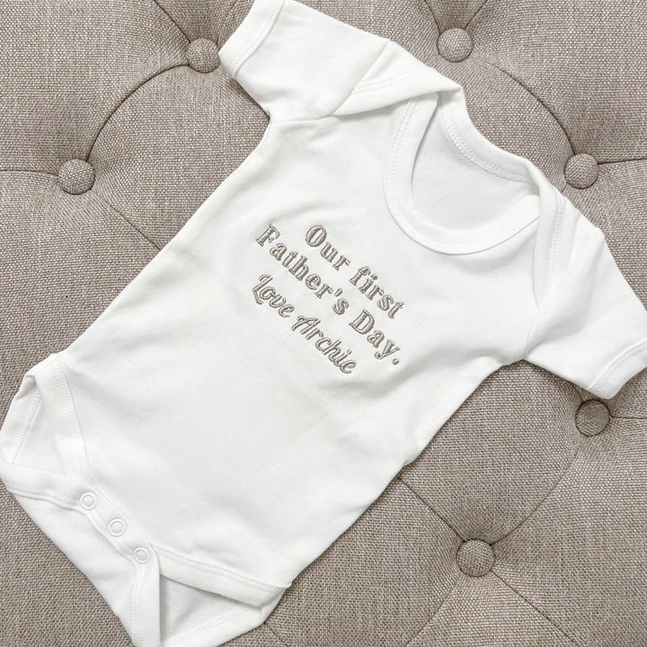 1st Father's Day Babygrow