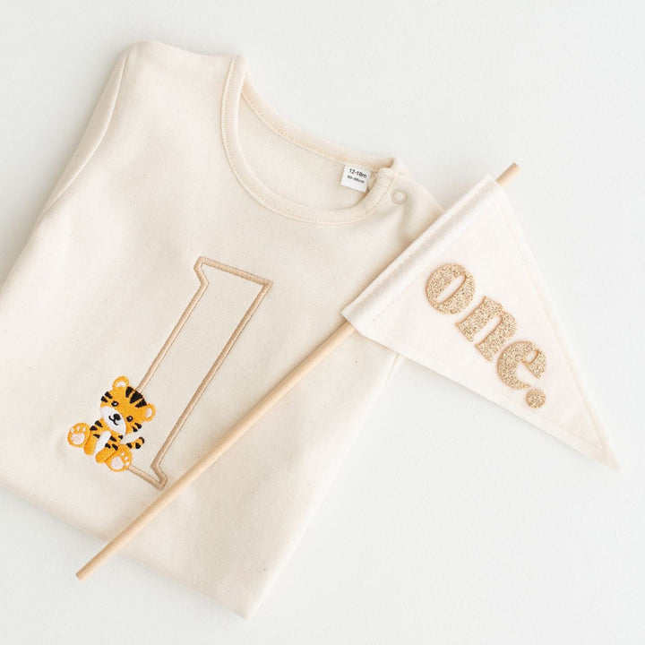 Birthday Tiger Signature Baby Bodysuit
