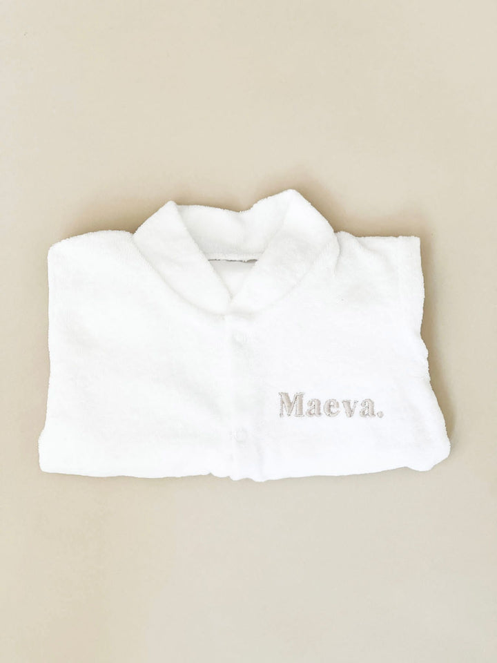 Name Popper Towelling Romper