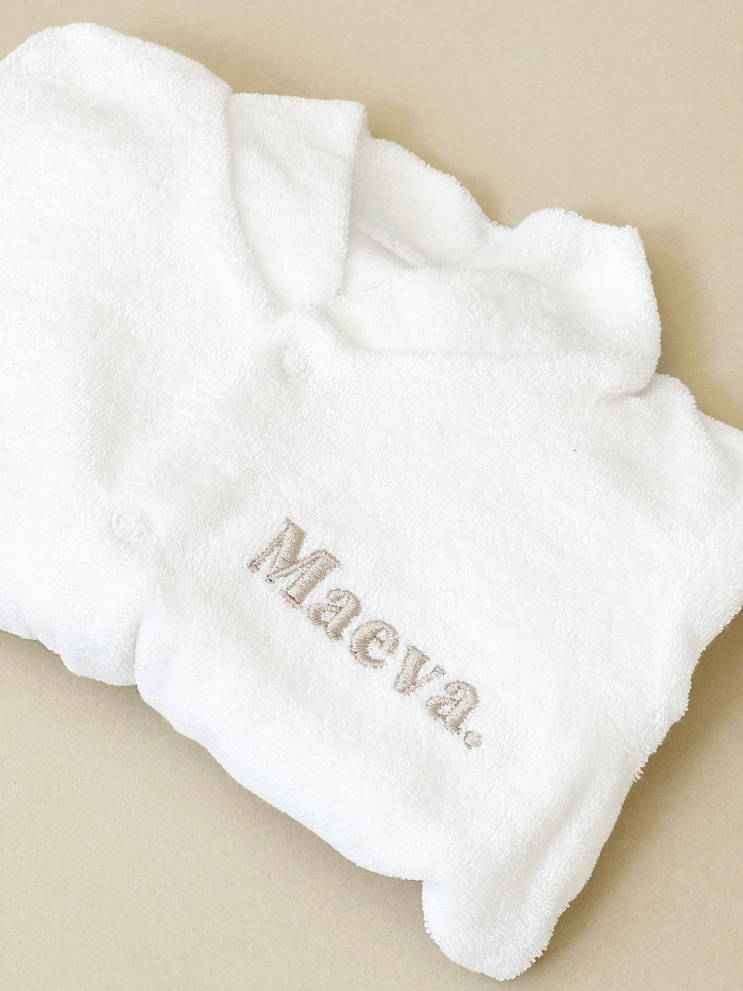 Name Popper Towelling Romper