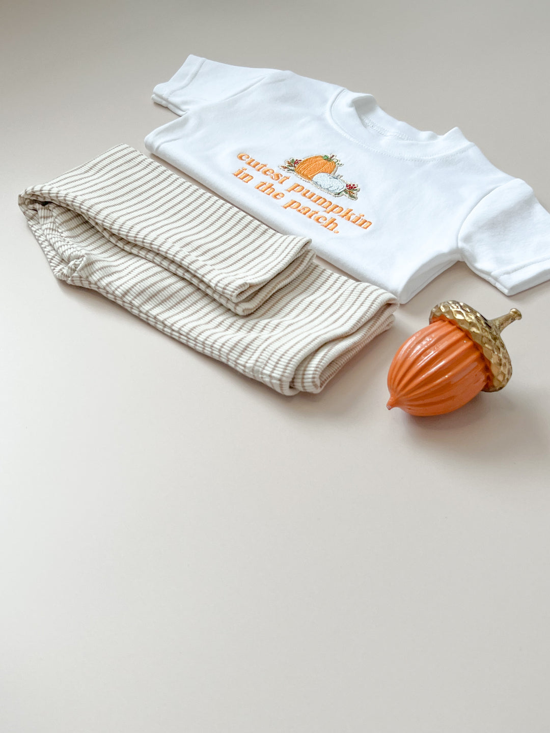 Pumpkin Tshirt Embroidered