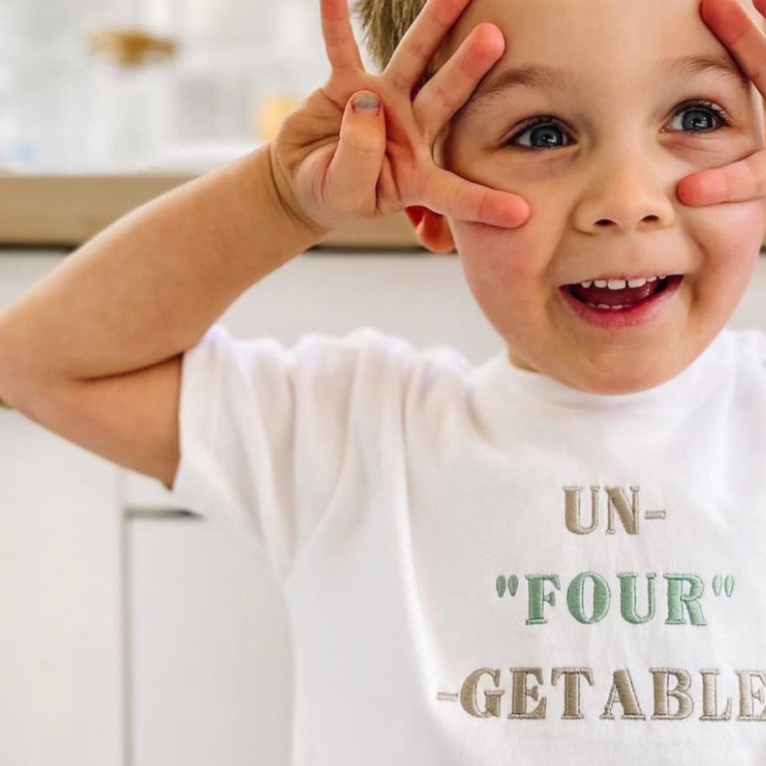 un-four-getable. tshirt - embroidered