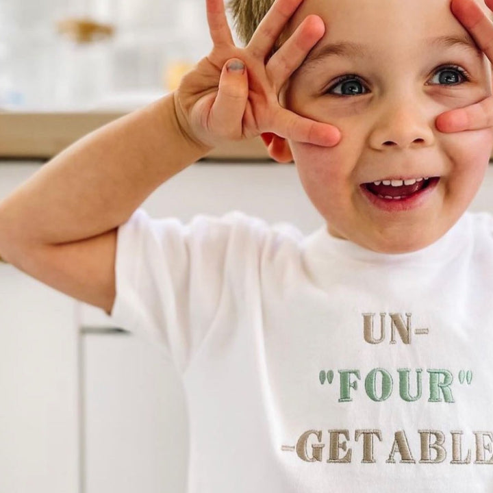 un-four-getable. tshirt - embroidered