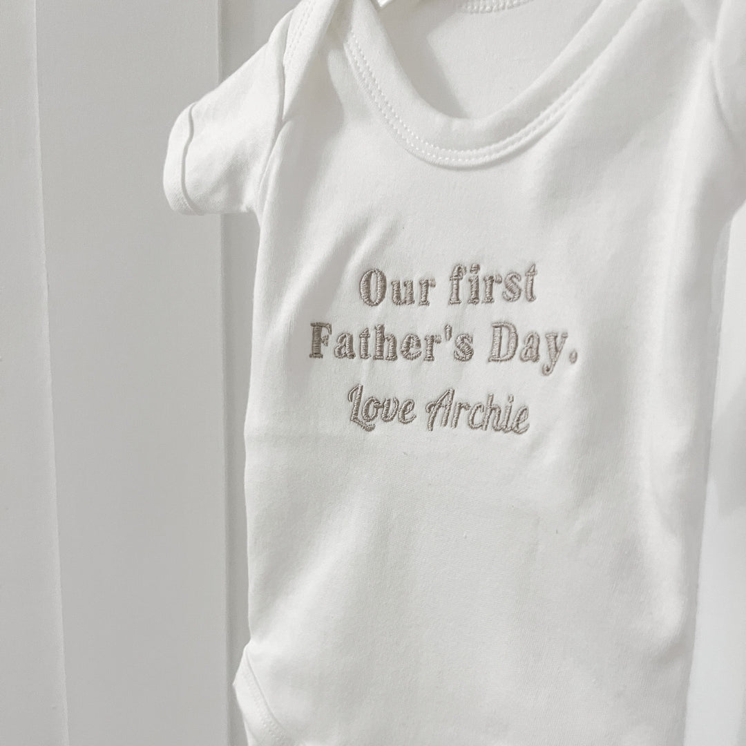 1st Father's Day Babygrow