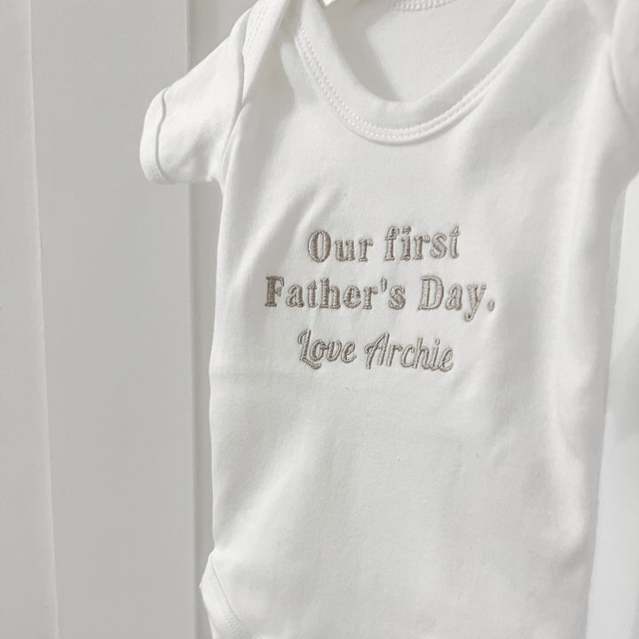 1st Father's Day Babygrow
