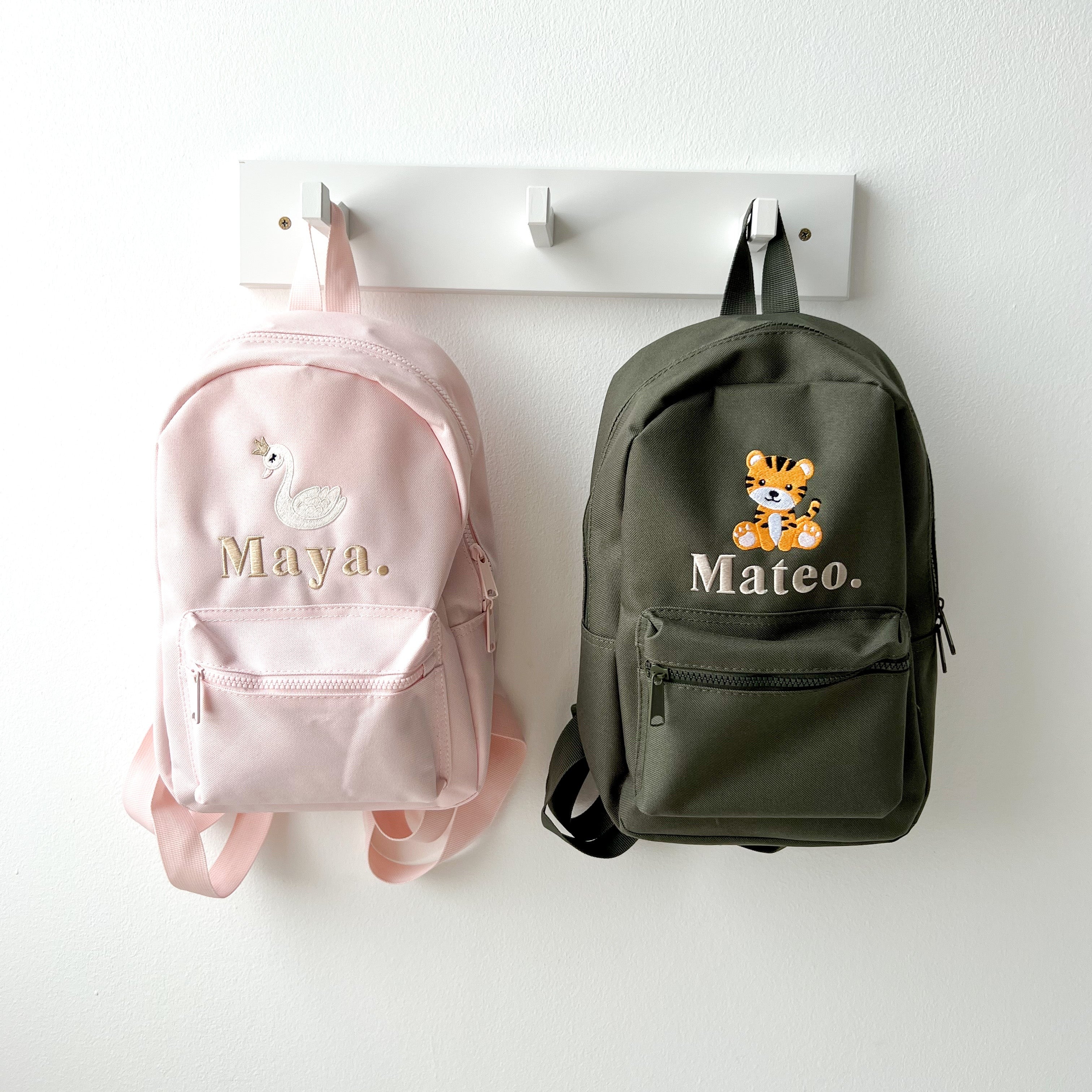 Mini Name & picture backpack - embroidered – Indi Elle Designs