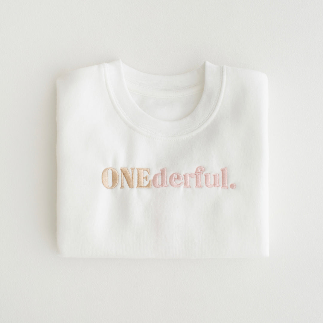 Onederful Birthday Sweatshirt - Embroidery