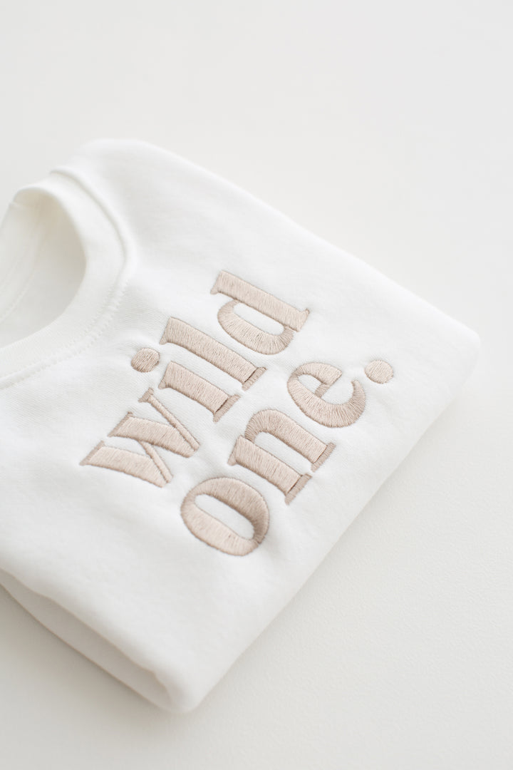Wild One Birthday Sweatshirt - Embroidery
