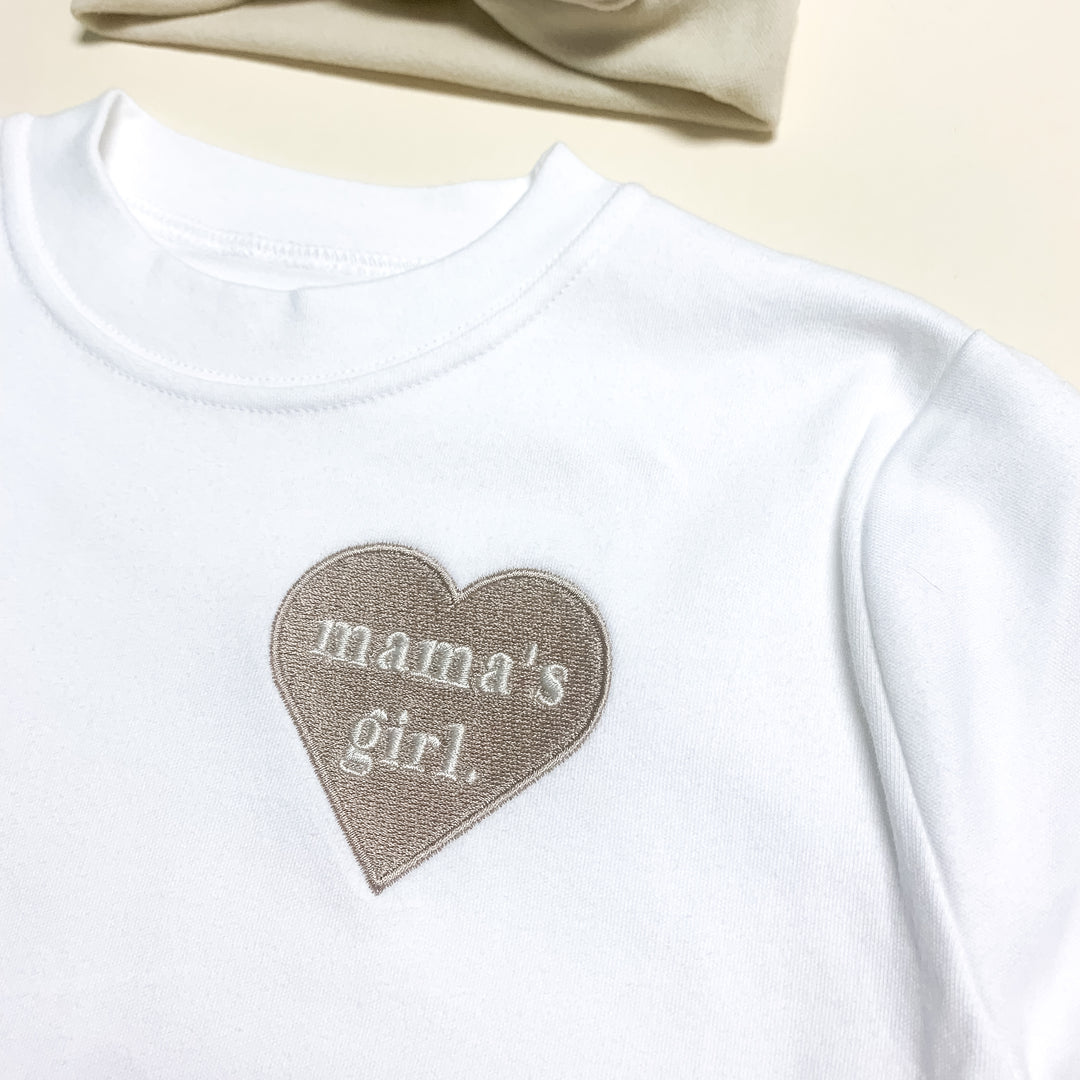 Heart Tshirt Embroidered