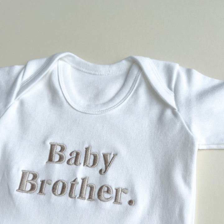 Baby Sibling Rompersuit - Embroidered