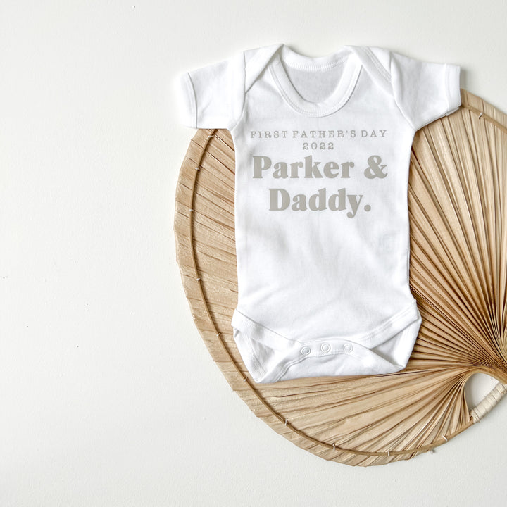 First Father's Day Babygrow