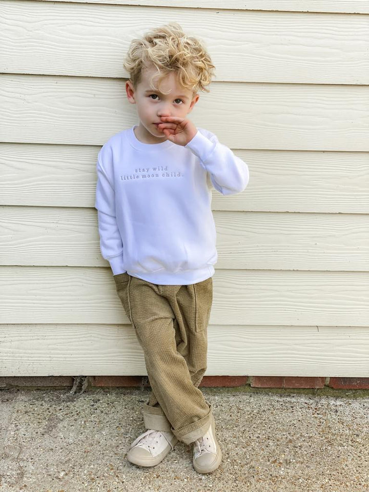 Moon Child Classic Sweatshirt - Embroidered