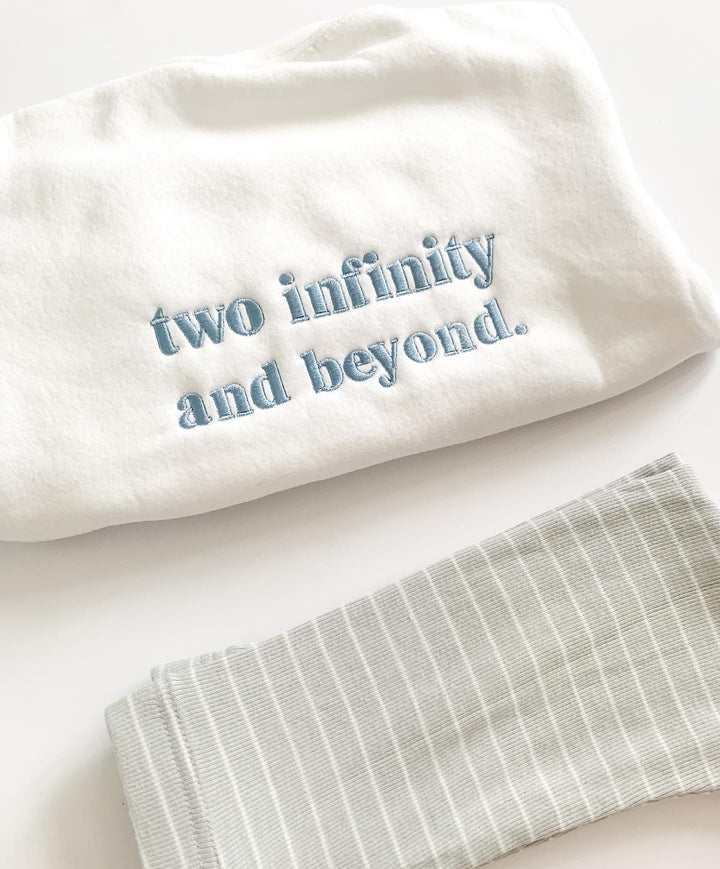 Two Infinity Birthday Sweatshirt - Embroidery