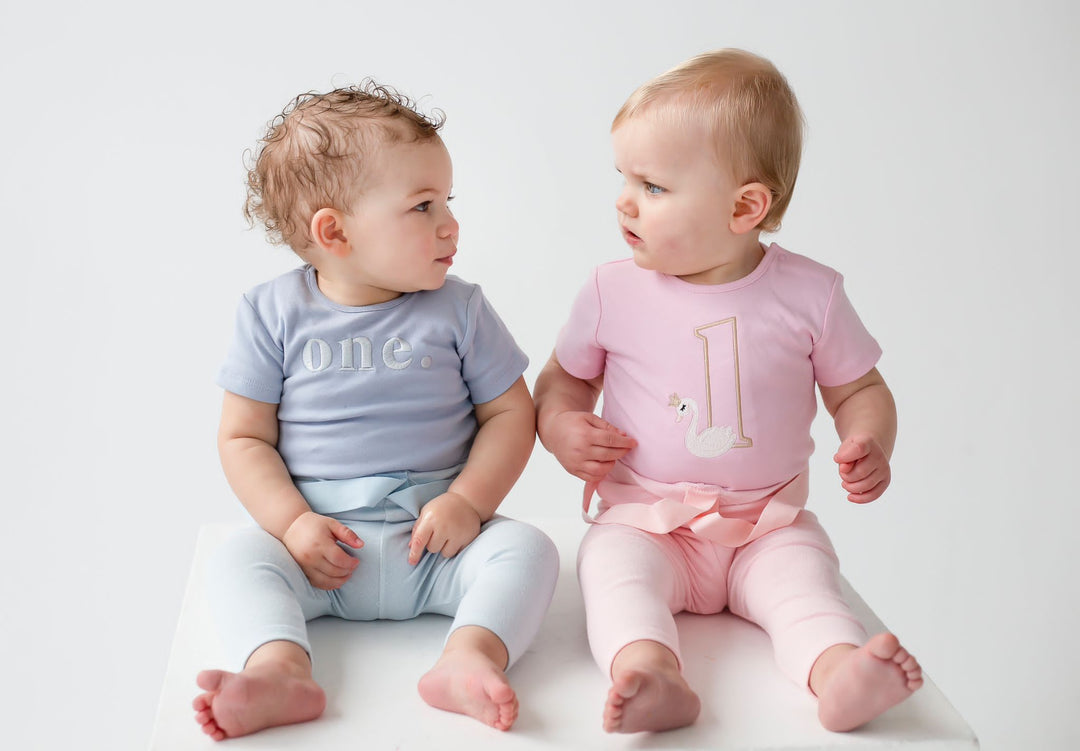 Birthday Swan Signature Baby Bodysuit