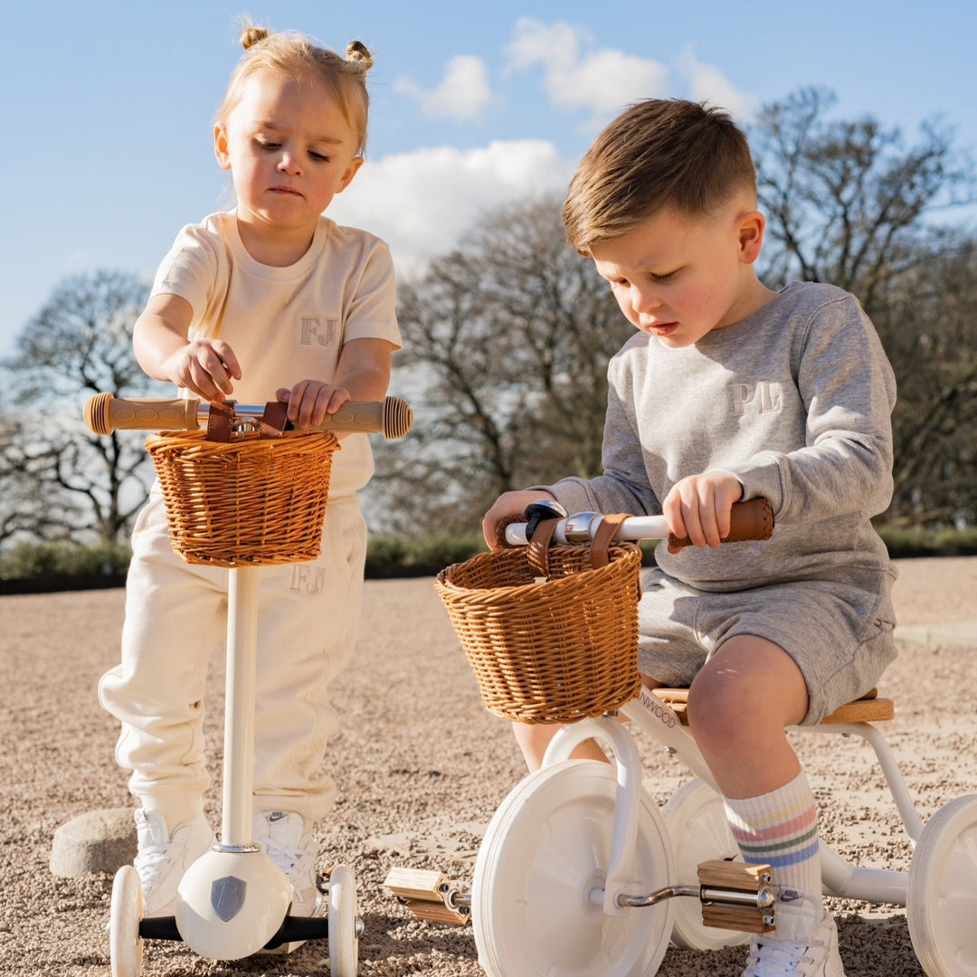 Child initial T-shirt - embroidered