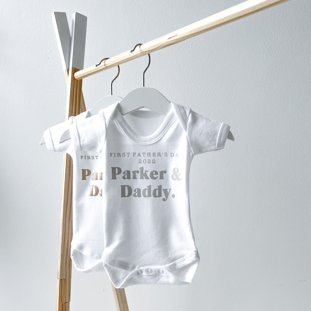 First Father's Day Babygrow